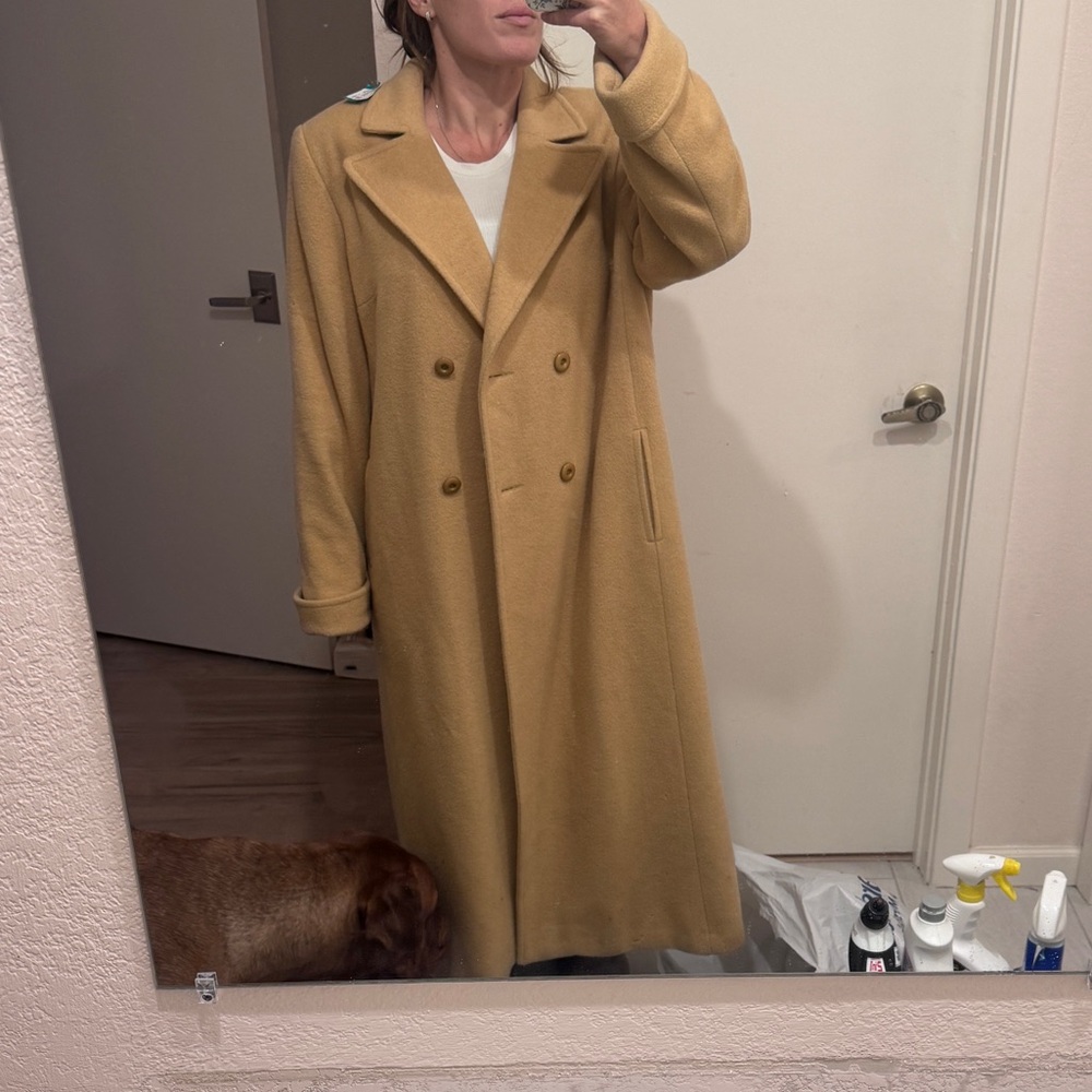 100% Camel Hair Trench Coat